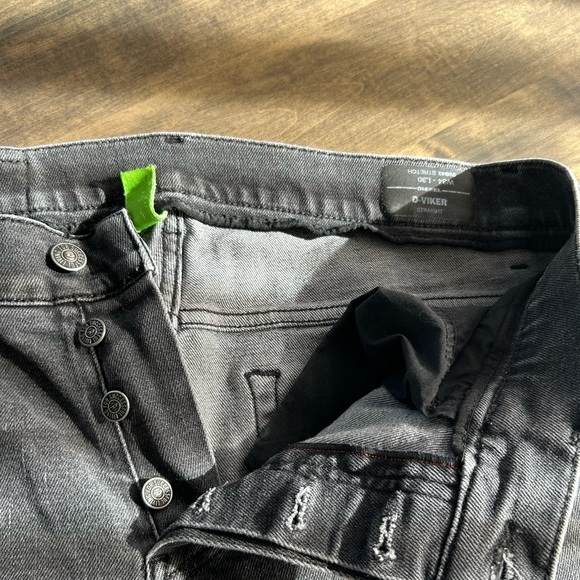 Diesel D-Viker Straight Men's Charcoal Jeans - Picture 5 of 9